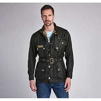 Barbour International Original Wax Jacke, Green, 42 : Amazon